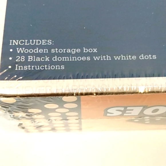 WE GAMES DOMINOS BONES GAME AND STORAGE BOX AGES 14+UP  2-4 PLAYERS NWT - Picture 4 of 6